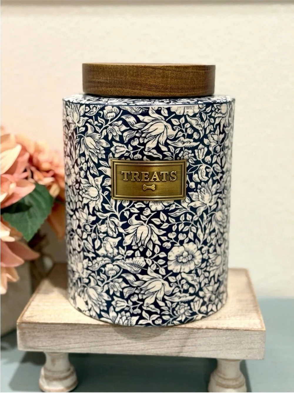 William Morris & Co Bluebell Pets Treat Jar Canister New